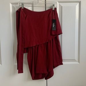 NWT lulus tie-strap romper